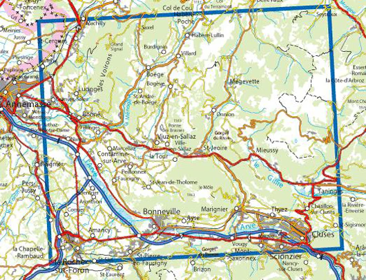Institut Geographique National - Bonneville - Cluses 3429ET - Image 2