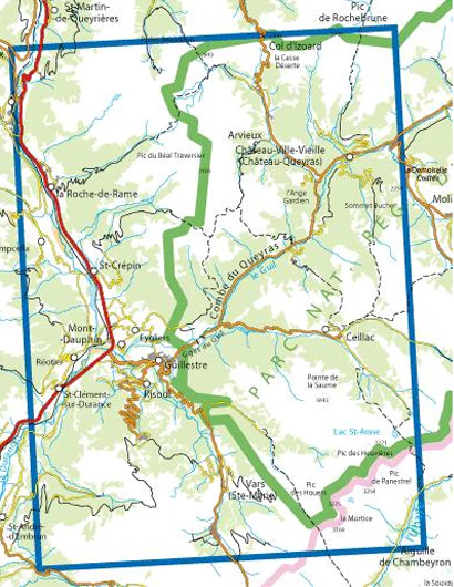 Institut Geographique National - Guillestre-Vars-Risoul 3537ET - Image 2
